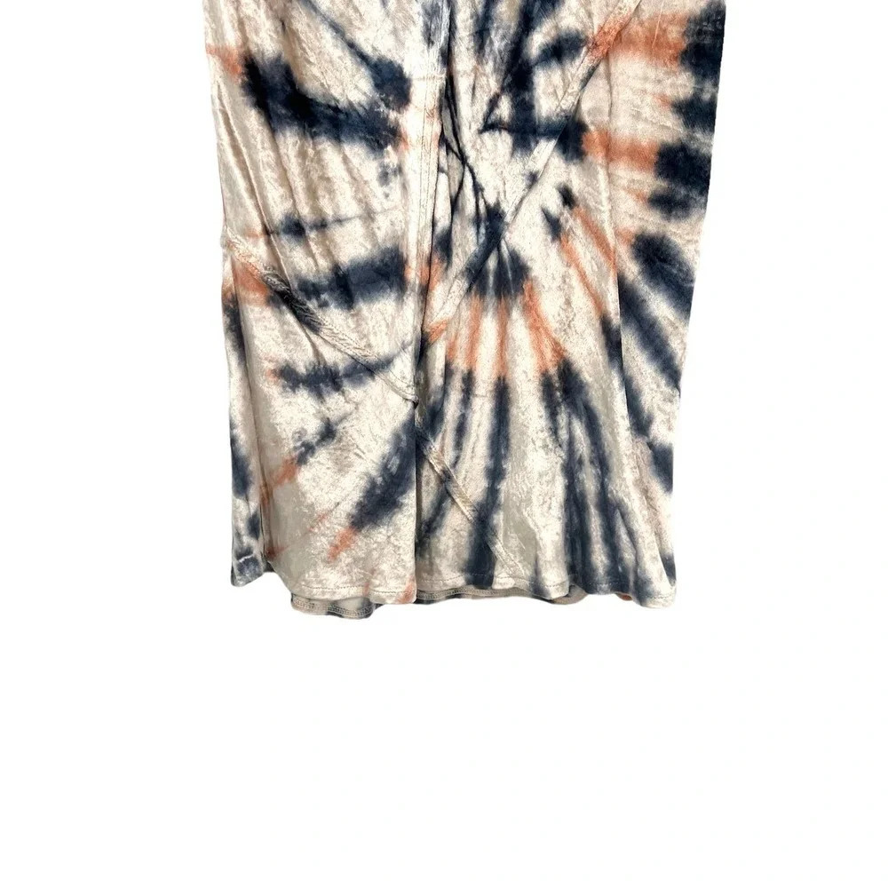 Free People Serious Swagger Tie Dye Skirt Crushed Velvet Size‎ Small - Picture 5 of 12
